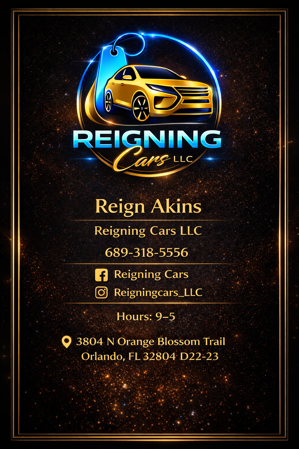 Reigning Cars LLC business information